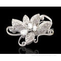 Fashion cheap silver flower brooch